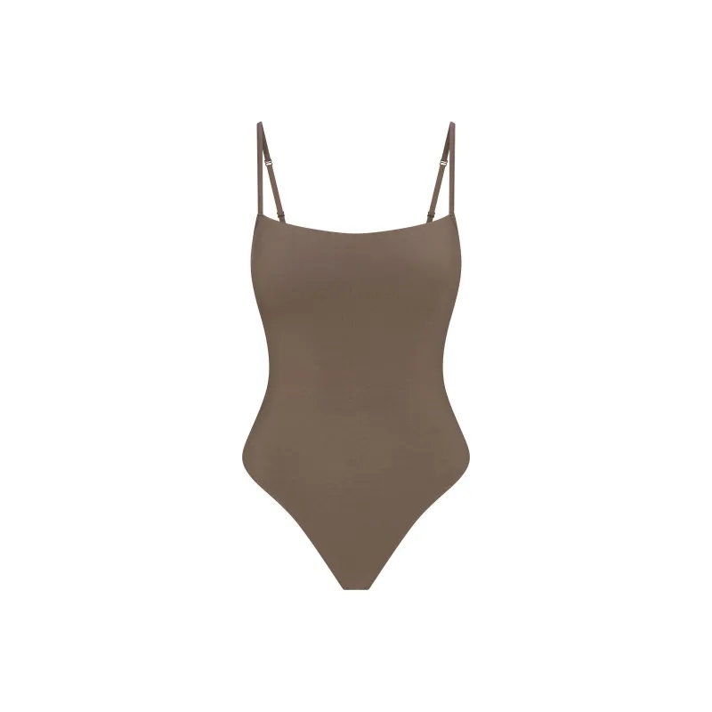 SKIMS SS25 SMOOTH LAYERS CAMI BODYSUIT Jumpsuit Women's TRUFFLE/Truffle-0