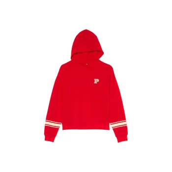 Victoria's Secret PINK Ivy Fleece Campus Hoodie/Bright Vermillion Sweatshirt Women's Bright Vermilion