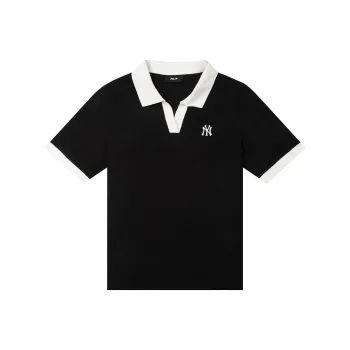 MLB New York Yankees SS25 Polo Shirt Women's Black
