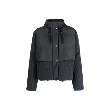 Brunello Cucinelli Down Jacket Women's Dark Gray
