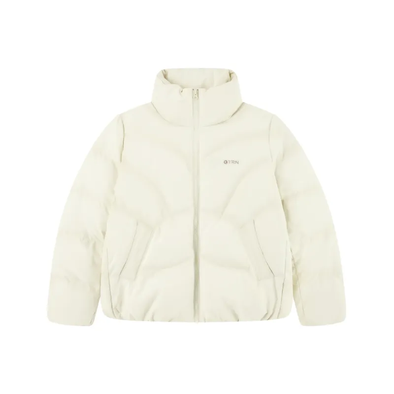 QIAODAN Variety Training Collection Down Jacket Women's Cream White-0