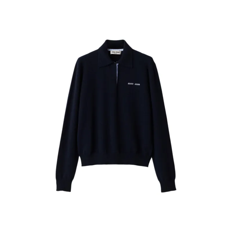 MIU MIU Cashmere Polo Shirt-0