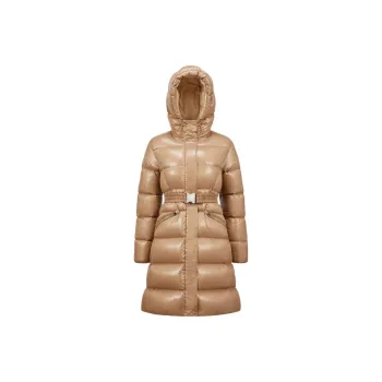 Moncler Logo Patch Hooded Down Coat