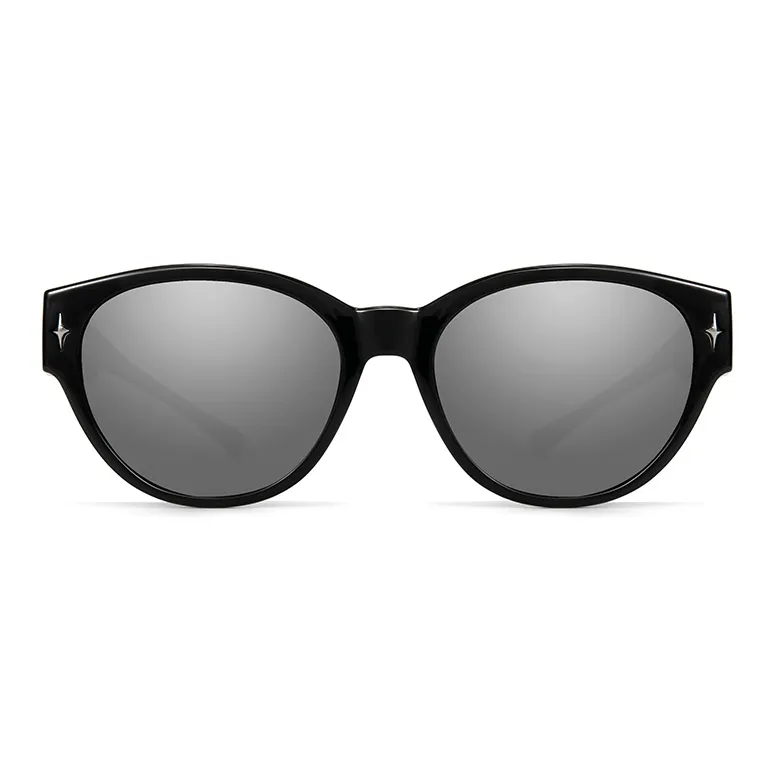 MK MINGKU TR/Memory Plastic Round Sunglasses Unisex-4