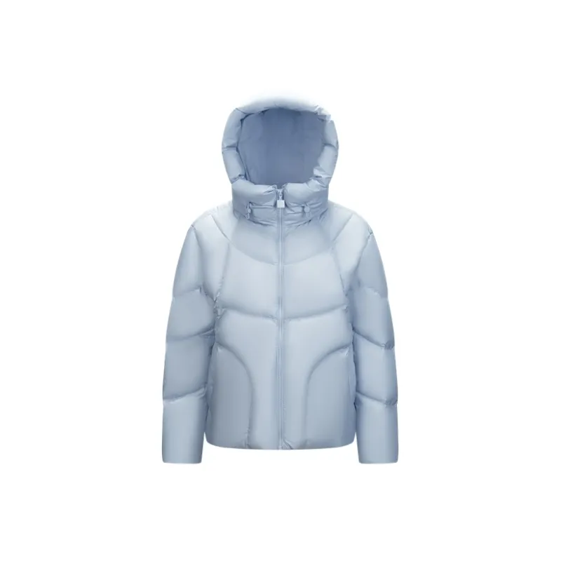 SEM/R Relaxed Oversized Hooded Down Jacket Mid Length Women's-15