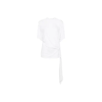 Christopher Esber Side Cowl Drape Extension Tee