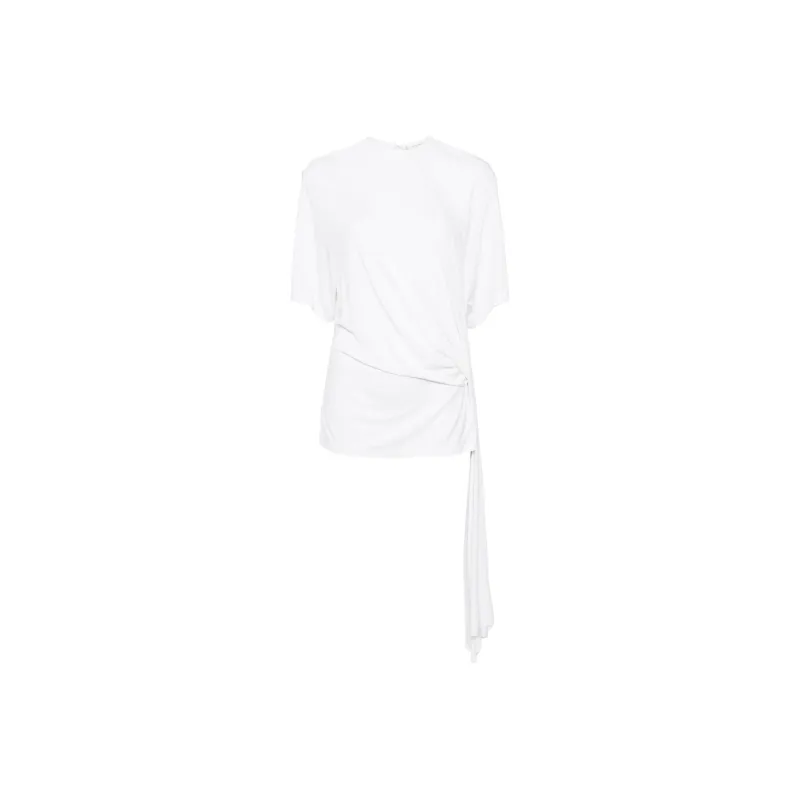 Christopher Esber Side Cowl Drape Extension Tee-0