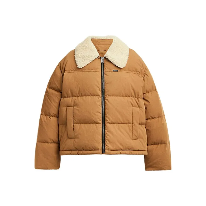 COACH SS24 Down Jacket Women's Khaki-0