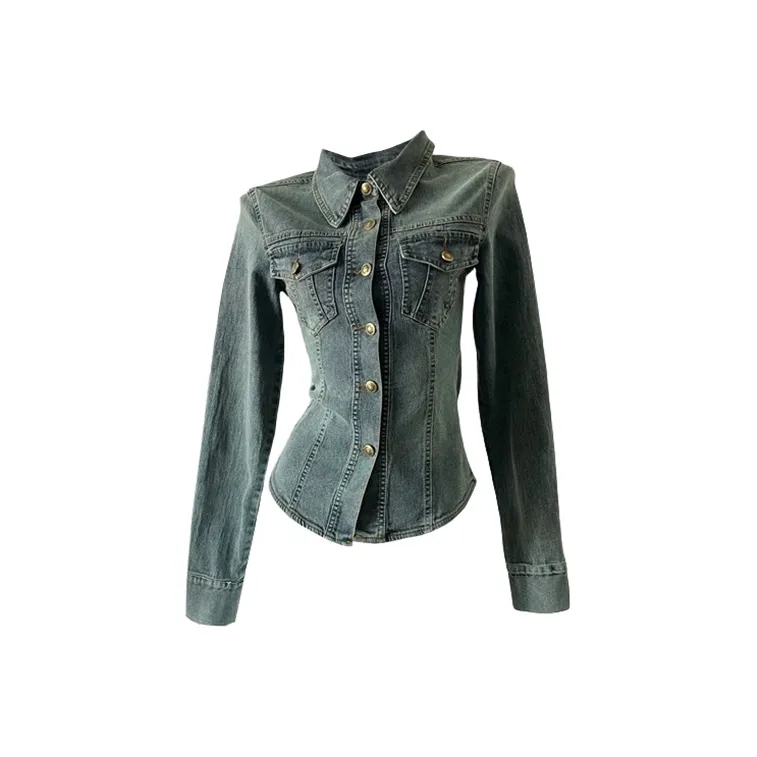 TUSHIFEI Shirts Women's Blue-0