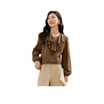 VIMLY Chiffon Shirts Women's