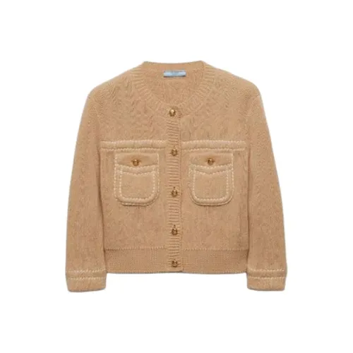 PRADA Jackets Coats Women's Light Beige