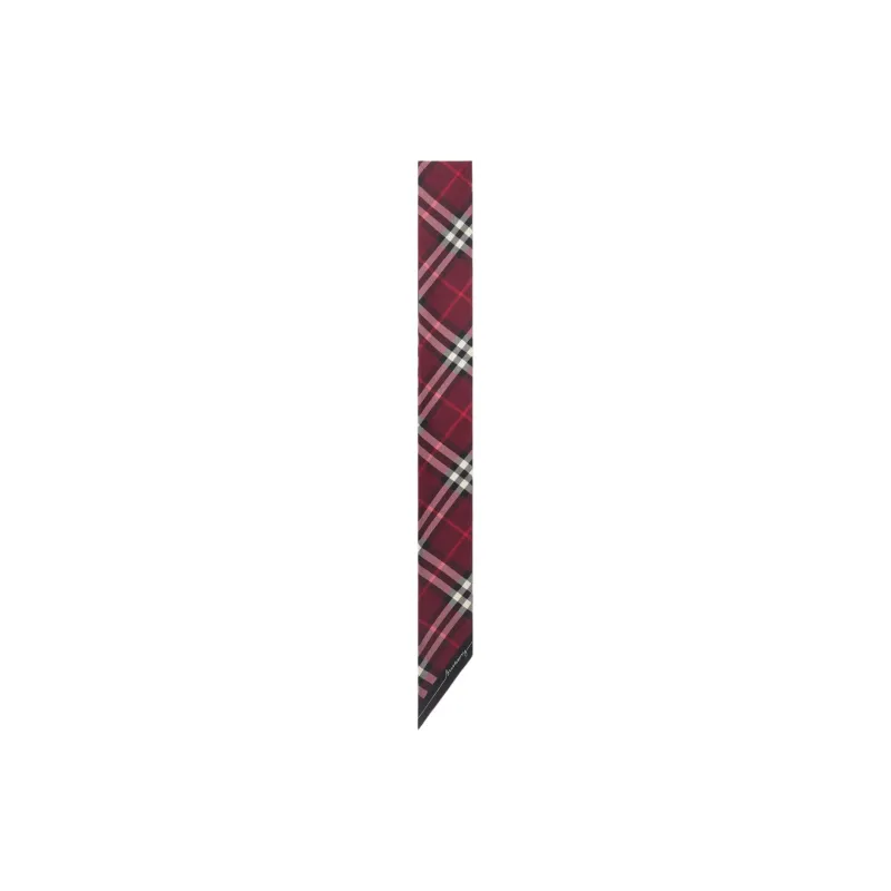 Burberry Checked Silk Scarf-1