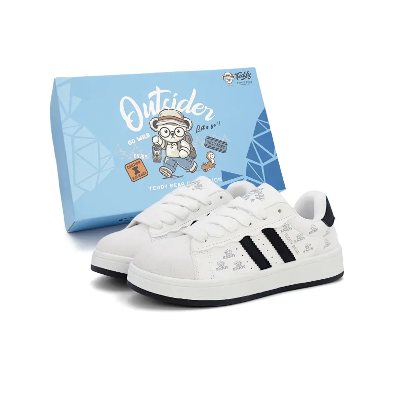 Teddy Bear Collection Low Top Skateboard Shoes Women's-0