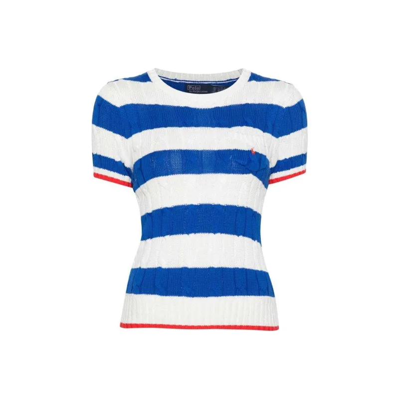 Polo Ralph Lauren Striped Cable knit Top-0