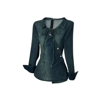 TUSHIFEI Shirts Women's Blue