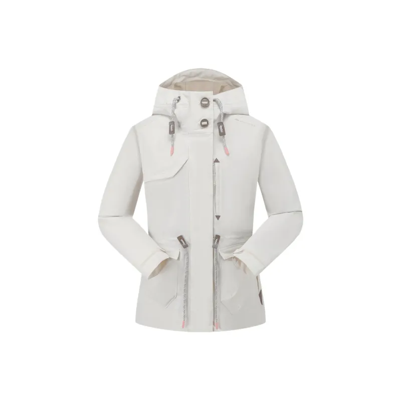 DECATHLON Hiking, Urban Living, Travel, Commuting, Ice Climbing, And Rock Climbing Jacket Women's Pearl Beige-0