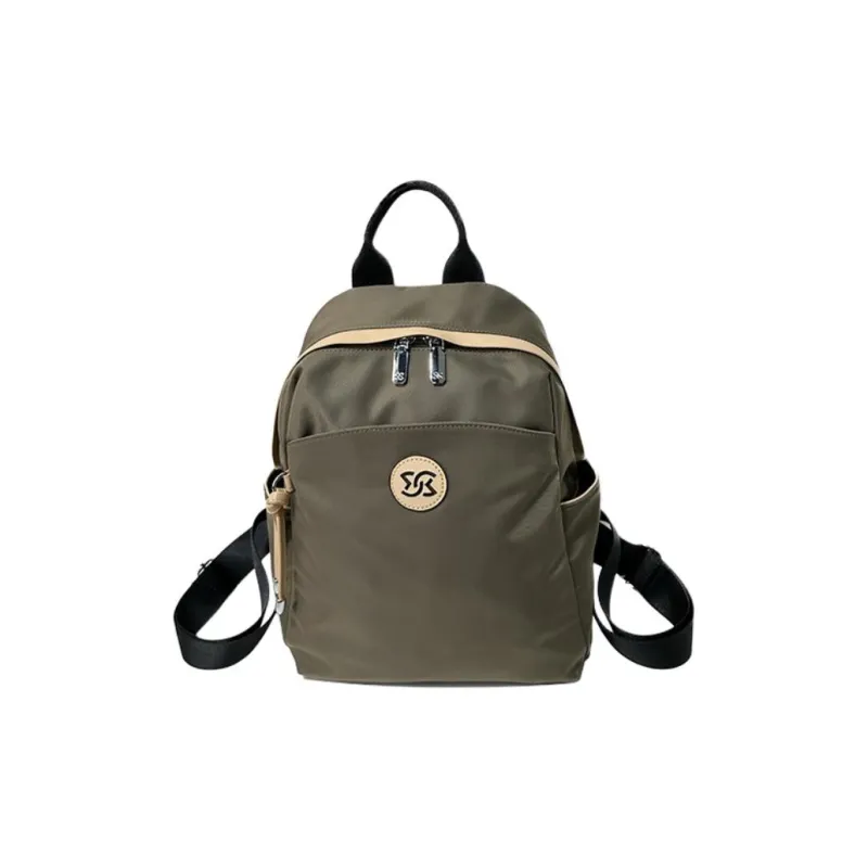VIHUS Oxford Backpack Women's Black/Khaki-4