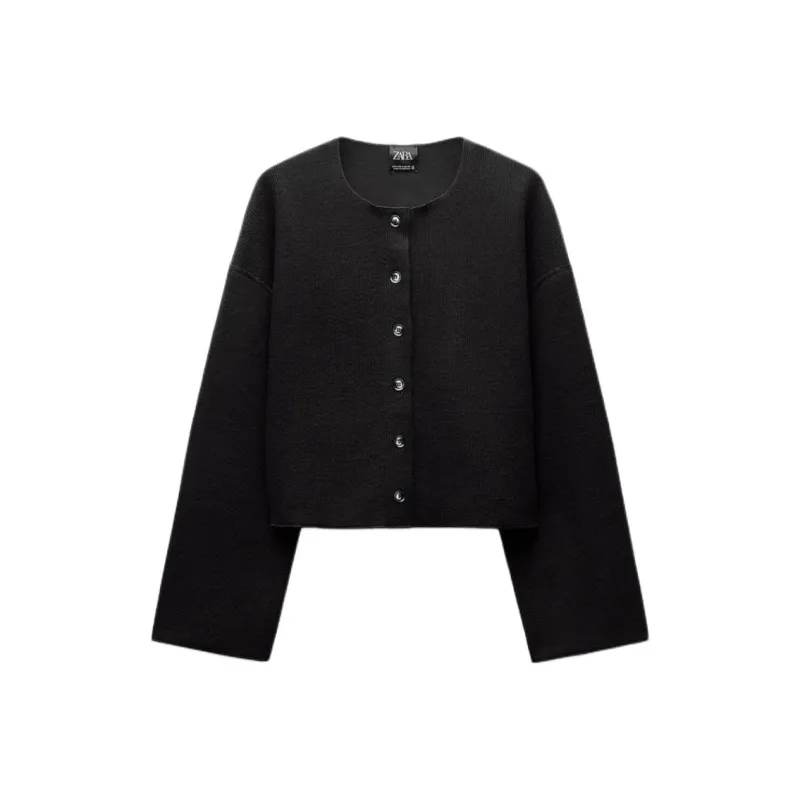 ZARA Jackets Coats Women's Black-0