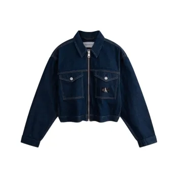 CALVIN KLEIN Jacket Women's Denim Dark Blue