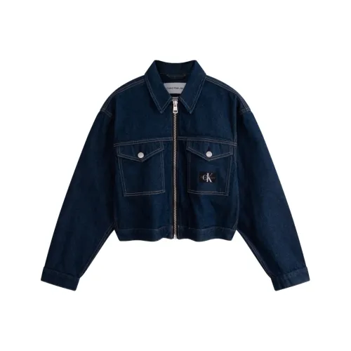 CALVIN KLEIN Jacket Women's Denim Dark Blue