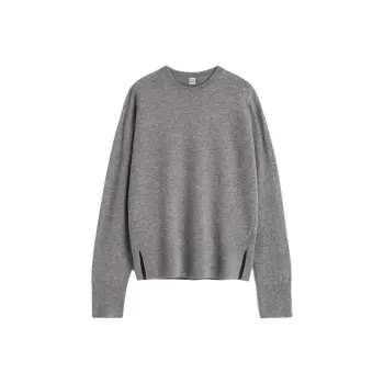 TOTEME FW24 Cashmere Sweater Women's Heather Gray