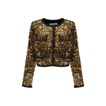 Self portrait Jackets Women's Gold
