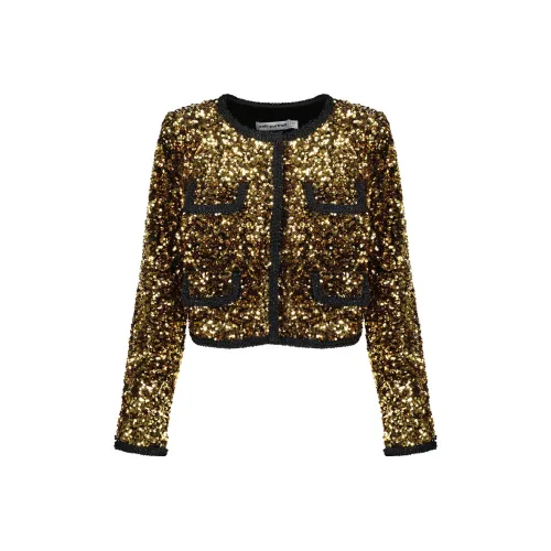 Self portrait Jackets Women's Gold