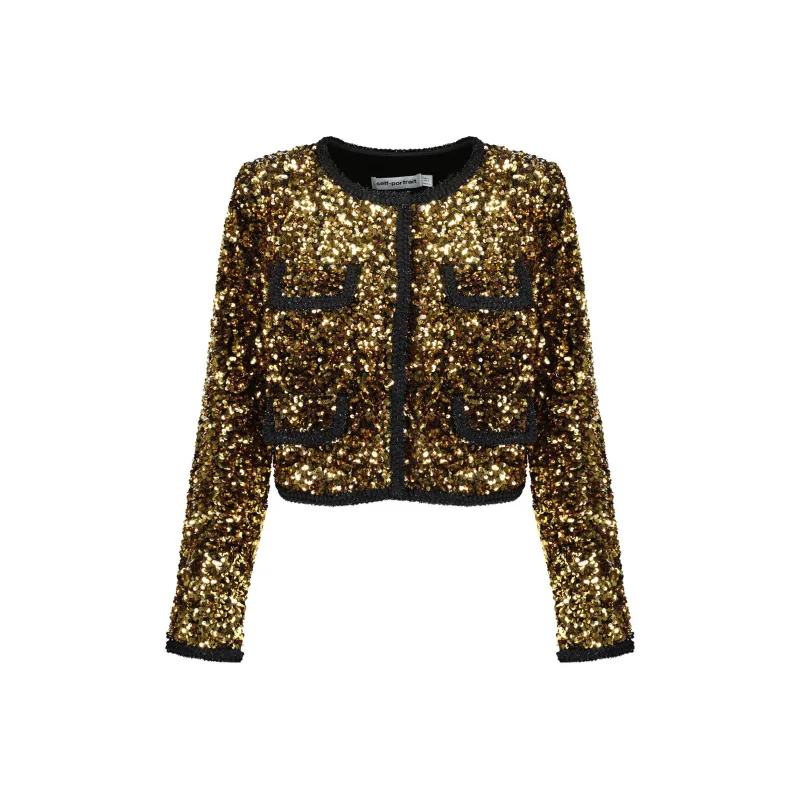 Self portrait Jackets Women's Gold-0