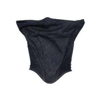 Magda Butrym Draped Strapless Denim Corset