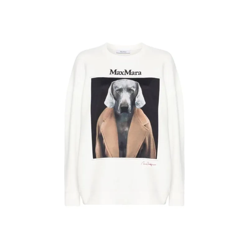 MaxMara Wegman-print Sweatshirt-0