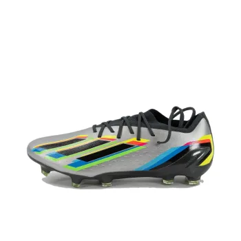 Adidas SG Metal Long Studs Soft Ground, Natural Ground Anti Slip Wear Resistant Soccer Shoes Men's Silver Black