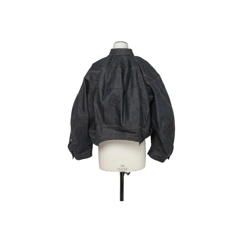 Sacai Oversize Cropped Denim Jacket-2