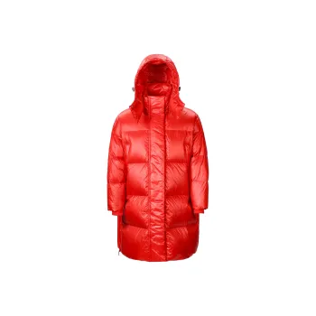 Adidas Originals PUFFED LONG JACKET FW23 Down Jacket Women's Bright Red