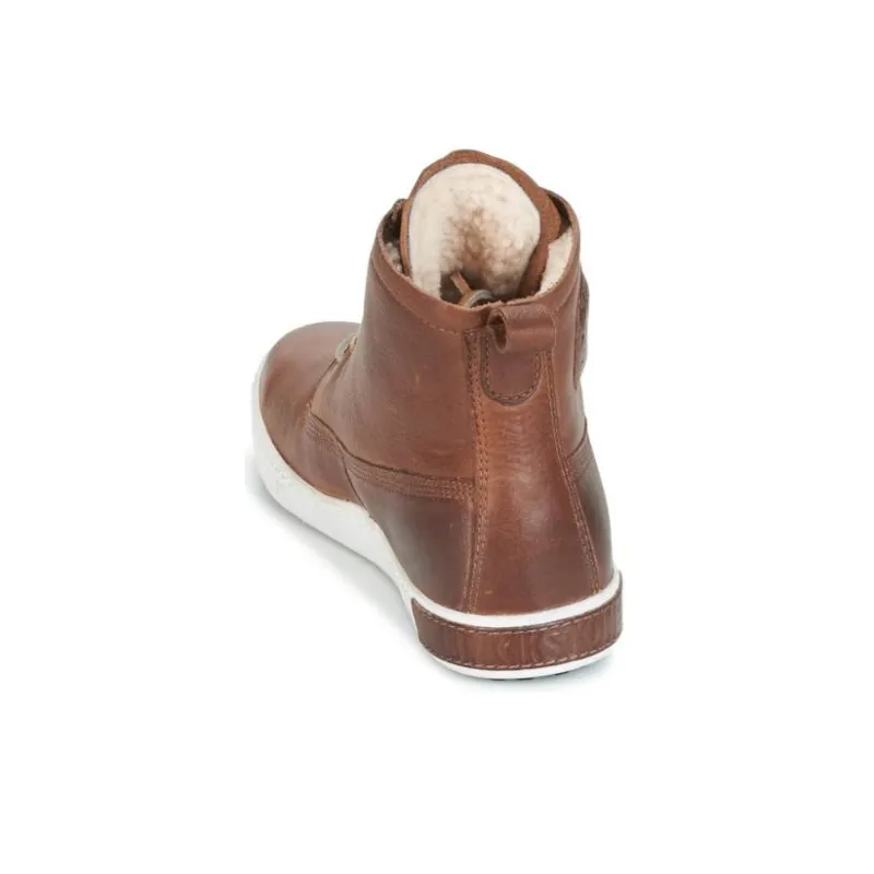 BLACKSTONE Abrasion Resistant High Top Skateboard Shoes Men's Brown-3