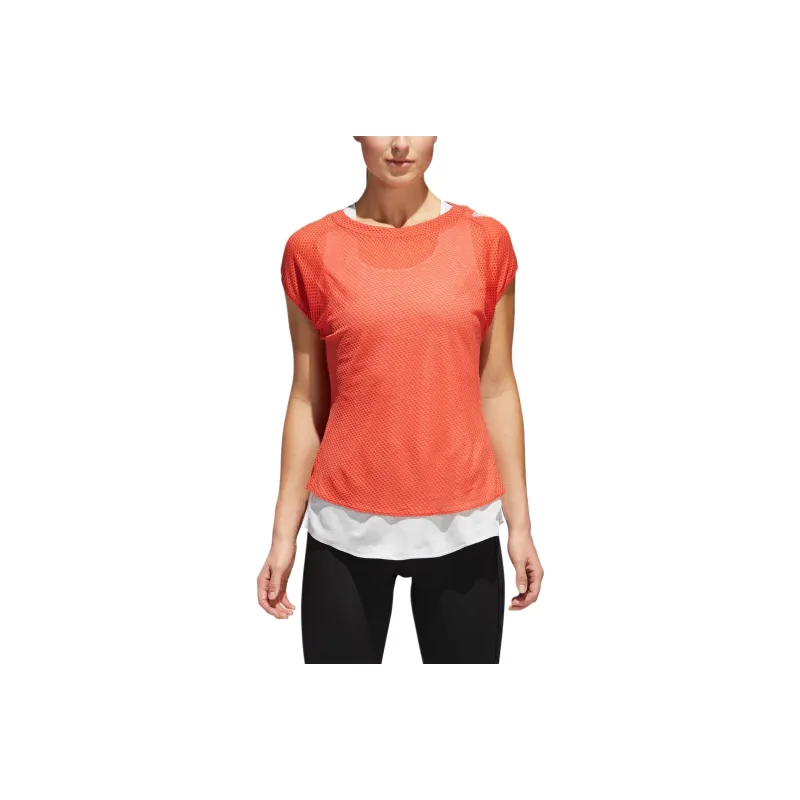 Adidas Supernova T-Shirt Women's Red White-0