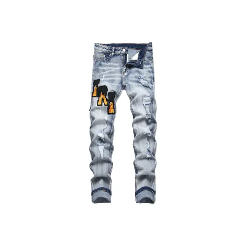 TESTUNG Jeans Unisex Vintage Blue