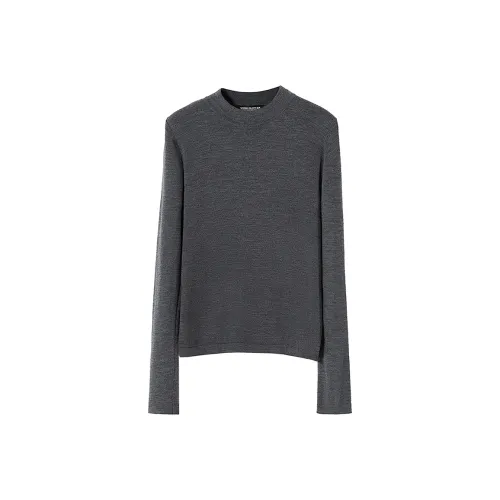 SOON FLOWER Autumn And Winter Season Knitwear Women's Gray