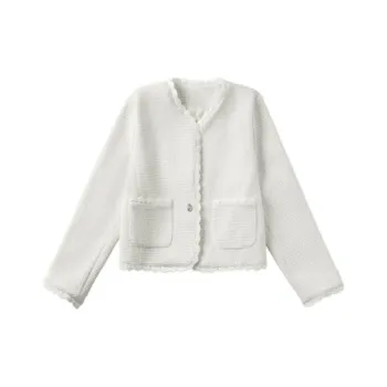 DEAR DEER PUFF Jackets Coats Women's White