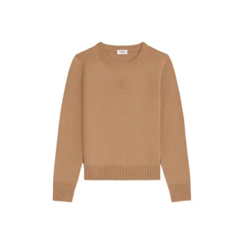 CELINE Crew Neck Sweater In Heritage Cashmere