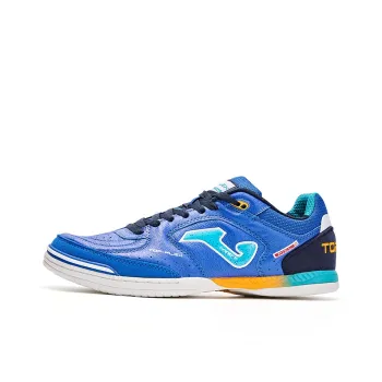 Joma IC/IN Indoor Abrasion Resistant Slip Resistant Five A Side Soccer Shoes Men's Blue Black