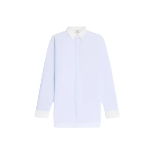 celine and Striped Oversized Shirt