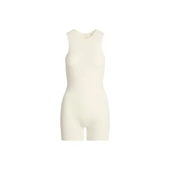 SKIMS SS25 COTTON JERSEY TANK ONESIE Bodysuits Women's MARBLE/Marble