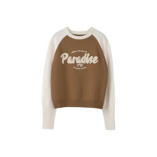 Fstudio Fall And Winter Korean Style Letter Multicolor Top With Advanced Feel Inner Layer Women's