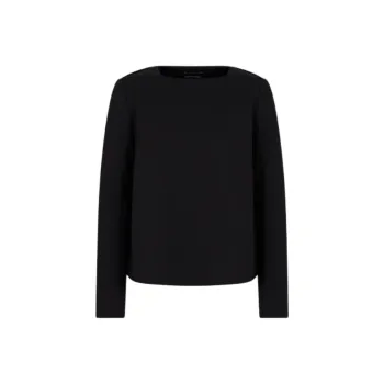 EMPORIO ARMANI Interlock Jersey Sweatshirt With Micro stud Inserts