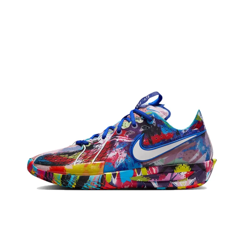Jewel Lloyd x Nike G.T. Cut 3 Anti Slip Wear Resistant Low Top Basketball Shoes Unisex Blue Red-0