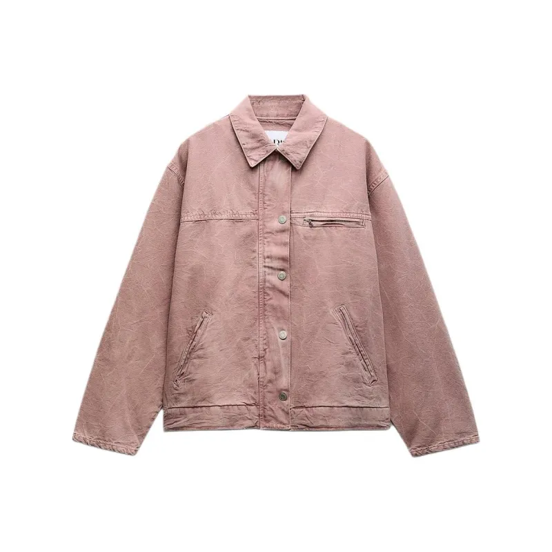 ZARA Jacket Women's Earth Gray Pink-0