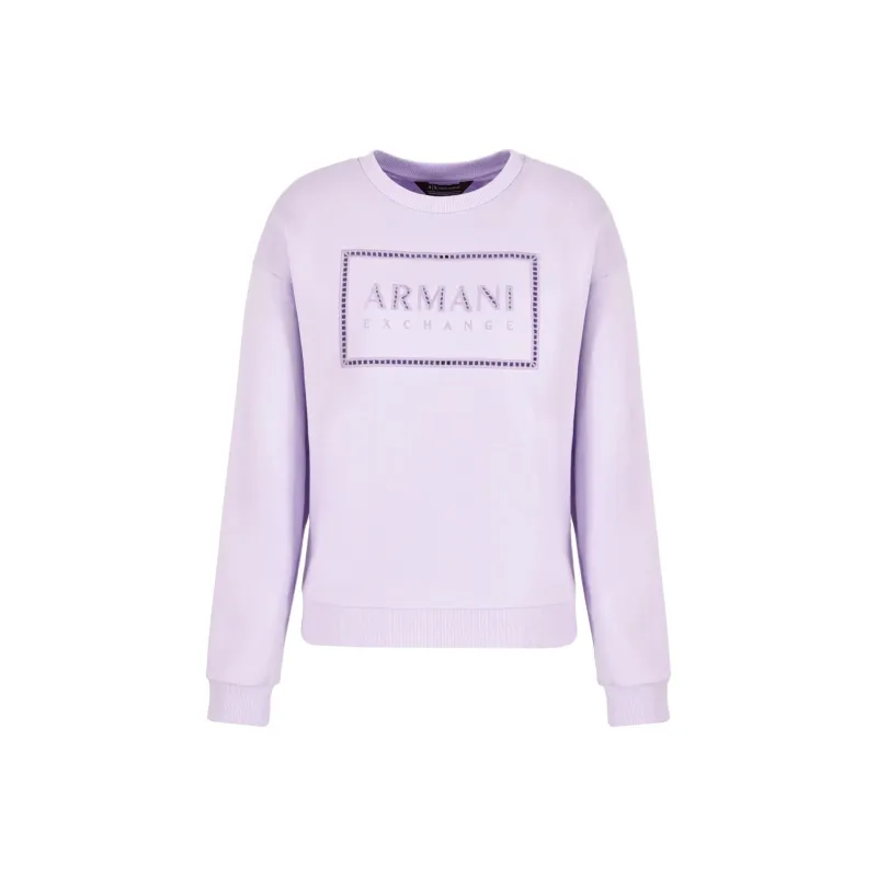 ARMANI EXCHANGEAE SS24 Sweatshirt Women's Purple-0