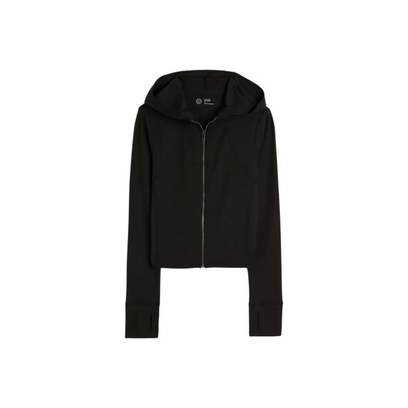 Hollister Jackets Coats Women's Black-0