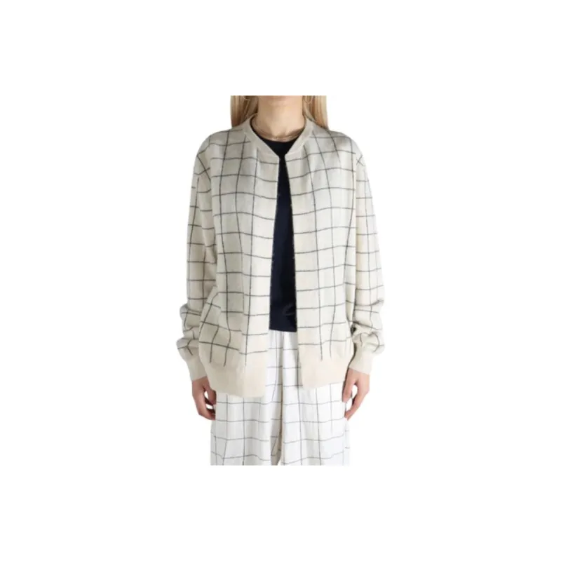 Frenckenberger Windowpane pattern Cardigan-0