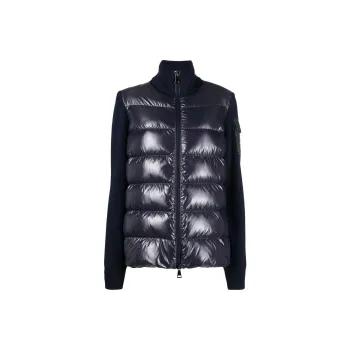 Moncler FW22 Down Jacket Women's Navy Blue